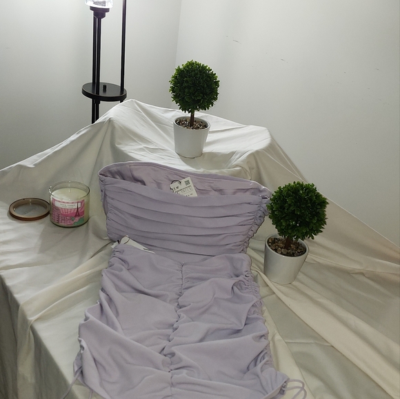 BUSTIER CROP TOP AND SKIRT crop top was $ 39.90 and skirt 49.90 - Picture 3 of 16